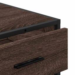 Berkfield Home Elegant Drawer Cabinet Brown Oak 70x41x56 cm Engineered Wood - Size: 70 x 41 x 56 cm - thumbnail 8