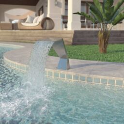 Berkfield Home Pool Fountain Stainless Steel 64x30x52 cm Silver - Size: 64 x 30 x 52 cm - thumbnail 1