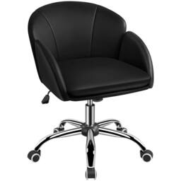 Kelvenix Cute Desk Chair Swivel Black - Size: 0.6m2 - thumbnail 1