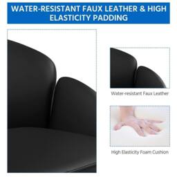 Kelvenix Cute Desk Chair Swivel Black - Size: 0.6m2 - thumbnail 3