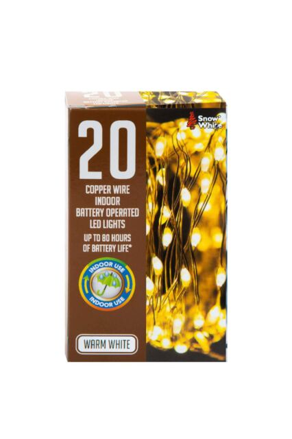 VFM e-Store Christmas Copper Lights 20 in White - image 1