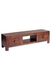 IH Design Southborough Mango Solid Wood Plasma Media Unit with Drawers in Brown - thumbnail 2