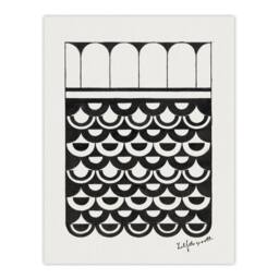 Artery8 Samuel J De Mesquita Framed Wall Art Geometric Ornament of Scales in White - Size: A4 - thumbnail 3