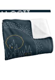 Warner Brothers Harry Potter I'd Rather Stay at Hogwarts Blanket 152x127cm in White - Size: 152x127 cm - thumbnail 3