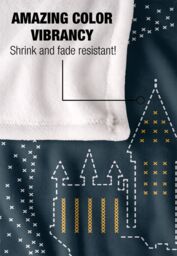 Warner Brothers Harry Potter I'd Rather Stay at Hogwarts Blanket 152x127cm in White - Size: 152x127 cm - thumbnail 4