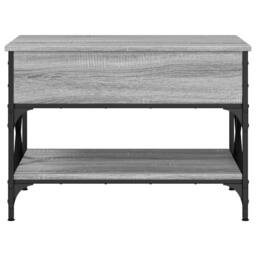 Berkfield Home Comfortable Coffee Table Grey Sonoma 70x50x50 cm Engineered Wood - Size: 70 x 50 x 50 cm - thumbnail 5