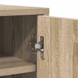 Berkfield Home Shoe Cabinet Sonoma Oak 60x35x92 cm Engineered Wood in Light Tan - Size: 60 x 35 x 92 cm - thumbnail 8