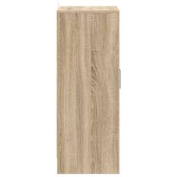 Berkfield Home Shoe Cabinet Sonoma Oak 60x35x92 cm Engineered Wood in Light Tan - Size: 60 x 35 x 92 cm - thumbnail 6