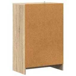 Berkfield Home Shoe Cabinet Sonoma Oak 60x35x92 cm Engineered Wood in Light Tan - Size: 60 x 35 x 92 cm - thumbnail 7