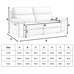 Aspire Marlowe Real Leather Power Recliner 3 Seater Sofa with USB Charging in Grey - thumbnail 6