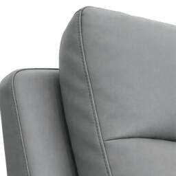 Aspire Marlowe Real Leather Power Recliner 3 Seater Sofa with USB Charging in Grey - thumbnail 9