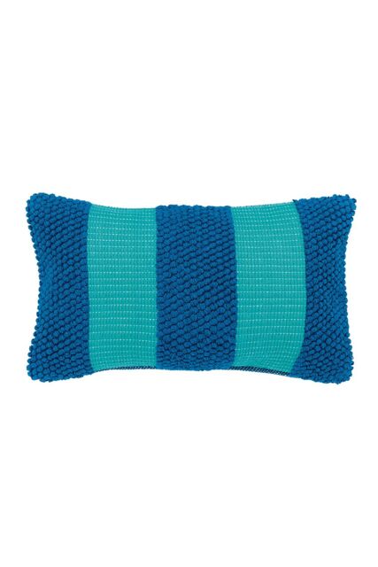 Helena Springfield 'Isla' Woven Cushion in Blue - Size: 30 cm x 50 cm - image 1