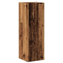 Berkfield Home Corner Cabinet Old Wood 33x33x100 cm Engineered Wood in Brown - Size: 33 x 33 x 100 cm - thumbnail 6