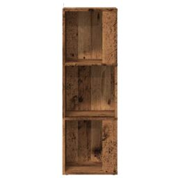Berkfield Home Corner Cabinet Old Wood 33x33x100 cm Engineered Wood in Brown - Size: 33 x 33 x 100 cm - thumbnail 5