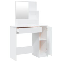 Berkfield Home Dressing Table Set White 86.5x35x136 cm - thumbnail 5