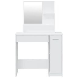 Berkfield Home Dressing Table Set White 86.5x35x136 cm - thumbnail 6