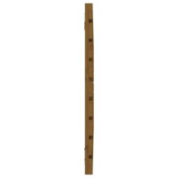 Berkfield Home Wall Headboard Honey Brown 106x3x63 cm Solid Wood Pine - Size: 106 x 3 x 63 cm - thumbnail 5