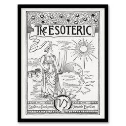 Artery8 Hiram Erastus Butler Framed Wall Art Print The Esoteric Journal Cover in White - Size: A4 - thumbnail 1