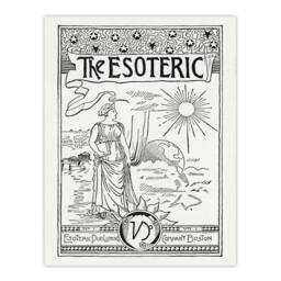 Artery8 Hiram Erastus Butler Framed Wall Art Print The Esoteric Journal Cover in White - Size: A4 - thumbnail 3