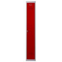 Phoenix Safe Company Personal Locker Grey Body/Red Door with Key Lock, PL1130GRK, 242L - Size: 180 cm x 100 cm - thumbnail 3