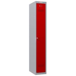 Phoenix Safe Company Personal Locker Grey Body/Red Door with Key Lock, PL1130GRK, 242L - Size: 180 cm x 100 cm - thumbnail 1