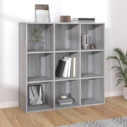 Berkfield Home Classic Book Cabinet Grey Sonoma 98x29x97.5 cm - thumbnail 2