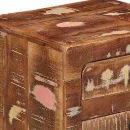 Berkfield Home Stylish Bedside Cabinet 2 pcs 37x32x50 cm Solid Wood Reclaimed - Size: 37 x 32 x 50 cm - thumbnail 6