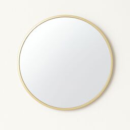 Melody Maison Round Gold Wall Mirror - 50cm X 50cm - Size: 50 cm X 50 cm - thumbnail 1
