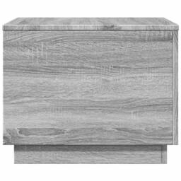 Berkfield Home Coffee Table with LED Lights Grey Sonoma 50x50x40 cm - Size: 50 x 50 x 40 cm - thumbnail 7