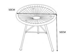 Vente-unique White Woven Resin Garden Table - ALIOS II By MYLIA - thumbnail 7