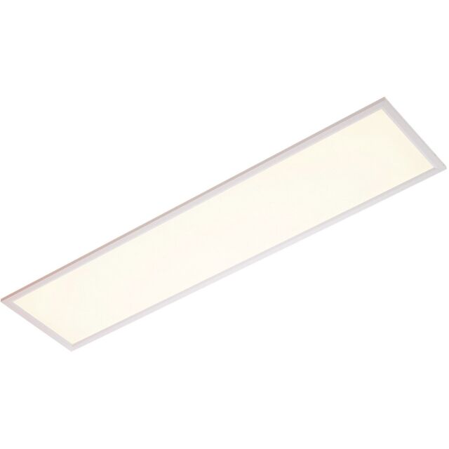 Loops Rectangular Backlit LED Ceiling Panel Light - 1195 x 295mm - 40W Cool White LED - image 1