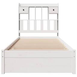 Berkfield Home Bookcase Bed without Mattress White 90x200cm Solid Wood Pine - Size: 90x200 cm - thumbnail 4