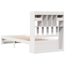 Berkfield Home Bookcase Bed without Mattress White 90x200cm Solid Wood Pine - Size: 90x200 cm - thumbnail 8
