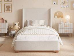 Flair Alma Single Winged Headboard Bed in Beige - thumbnail 2