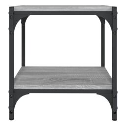 Berkfield Home TV Cabinet Grey Sonoma 40x33x41 cm Engineered Wood & Steel - Size: 40 x 33 x 41 cm - thumbnail 5
