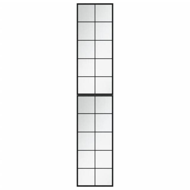 Berkfield Home Wall Mirrors 2 pcs Black 100x40 cm Metal - image 1