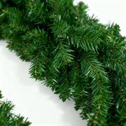 Shatchi 2.7M Alaskan Green Christmas Garland - Thick & Bushy Festive Décor, 2pk - thumbnail 4