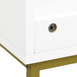 Wyld Haus Fitirole Under Sink Cabinet with Gold Tone Legs in White - thumbnail 9