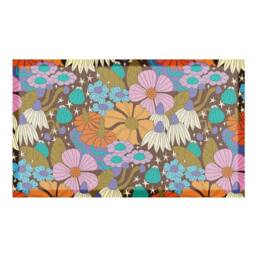 Artsy Mats Elizabeth Olwen Magic Florals Indoor/Outdoor Doormat (90x60cm) in Brown - Size: 60 x 90 cm - thumbnail 2