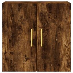 Berkfield Home Wall Cabinet Smoked Oak 60x31x60 cm Engineered Wood in Brown - Size: 60 x 31 x 60 cm - thumbnail 5