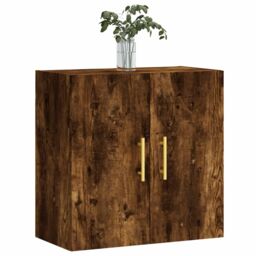 Berkfield Home Wall Cabinet Smoked Oak 60x31x60 cm Engineered Wood in Brown - Size: 60 x 31 x 60 cm - thumbnail 3