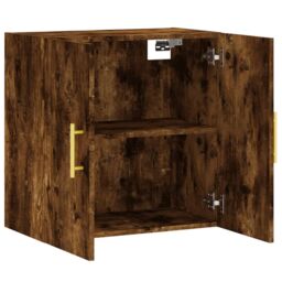 Berkfield Home Wall Cabinet Smoked Oak 60x31x60 cm Engineered Wood in Brown - Size: 60 x 31 x 60 cm - thumbnail 6