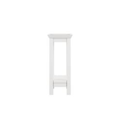 Wyld Haus Enroute White Wooden Side Table with Bottom Shelf - thumbnail 4