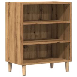 Berkfield Home Sideboard Artisan Oak 57x35x75 cm Engineered Wood in Brown - Size: 57 x 35 x 75 cm - thumbnail 2