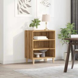 Berkfield Home Sideboard Artisan Oak 57x35x75 cm Engineered Wood in Brown - Size: 57 x 35 x 75 cm - thumbnail 3