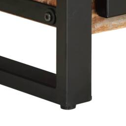 Berkfield Home Sturdy Coffee Table Multicolour 90x50x36 cm Solid Wood Reclaimed - Size: 90 x 50 x 36 cm - thumbnail 9