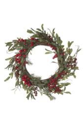 KDMD Red Berry & Dark Green Leaf Wreath - thumbnail 2