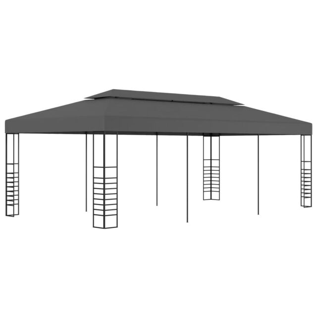 Berkfield Home Gazebo Marquee 3x6 m Anthracite in Black - image 1
