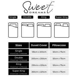 Sweet Dreams Luxurious Egyptian Cotton Embroidered Blue Duvet Cover - Size: Double - thumbnail 4