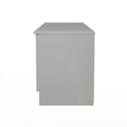 Ready Assembled 2 U Lucca 2 Door 2 Drawer Superwide TV Unit (Ready Assembled) in Dark Grey - Size: Large - thumbnail 3